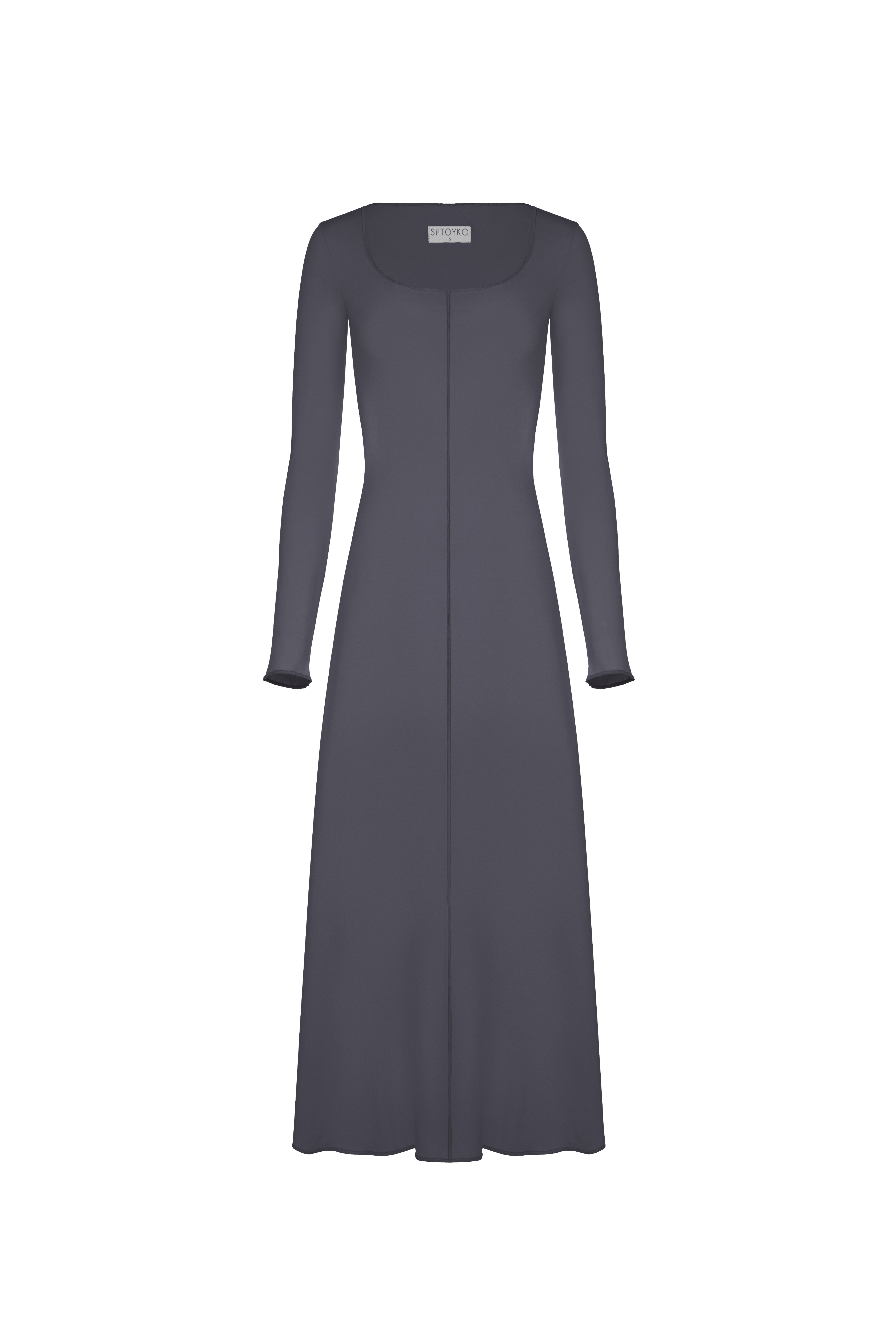 Картинка Сукня максі темно-сіра